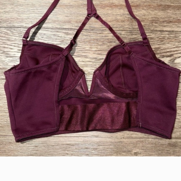 [Intimately free people] Brianna Longline Underwire Bra - Crimson - S - Picture 6 of 9